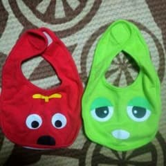 ガチャピン&ムックよだれかけのサムネイル