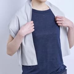 中川政七商店　商品タグ付き　新品未使用　高島ちぢみのストールのサムネイル