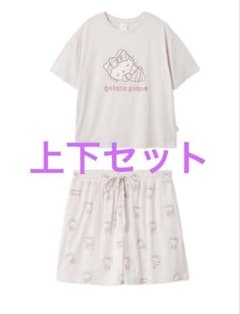 ジェラートピケ サンリオハウス ハローキティ Tシャツ 総柄ショート