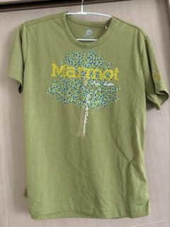 Marmot マーモット Tシャツ グリーン ロゴプリントのサムネイル