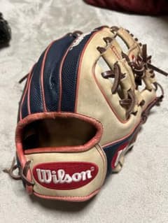 Wilson 軟式グローブ　RHH86H ネイビー/クリーム Wilson 軟式グローブ RHH86H ネイビー/クリーム - メルカリ