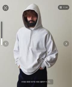 ＜Steven Alan＞URAKIMO HALF/ZIP HOODY/パーカーのサムネイル