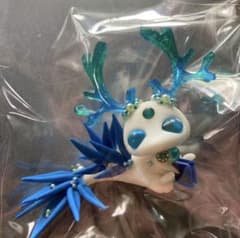 ハンドメイド　レジン作家作品　角ドラゴン　魔導書　ブルーのサムネイル