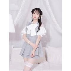 ノエミー NOEMIE オープンショルダーフリルリボンセットアップのサムネイル