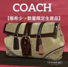 極希少✨限定1000個】COACH スエード×パテントレザー ショルダーバッグ 