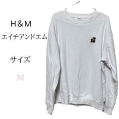 WEGO クマ刺繍 スウェット M 白 人気 ゆったり 美品 可愛い 人気のサムネイル