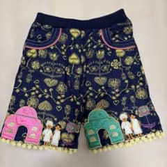 BOOFOOWOO ハーフパンツ 刺繍ネイビー90のサムネイル