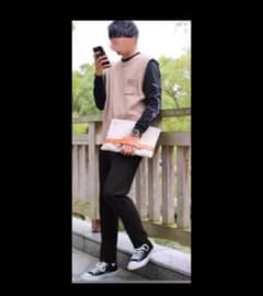 gleen label relaxing ニットベストのサムネイル