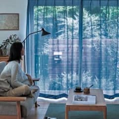 【100×208 2枚】ミラーレースカーテンのサムネイル