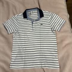 LACOSTE PH028E ポロシャツ ホワイト/ネイビー ボーダー サイズ4のサムネイル