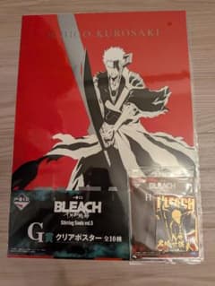 Δ*タ様 BLEACH 一番くじ G賞.H賞　クリアポスター.ステッカー 黒崎一のサムネイル