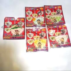 Shaka Shaka Keychains: Bo-chan, Masao-kun, Nene-chan, Kazama-kun, Shin-chan