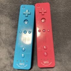 【動作確認済】任天堂 Wii リモコンプラス 2本セット ブルー ピンクのサムネイル