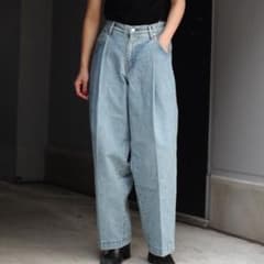NEONSIGN ワイドデニムスラックス wide denim slacksのサムネイル