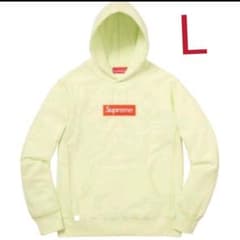 supreme　シュプリーム　ライムグリーン　ボックスロゴ　パーカーのサムネイル