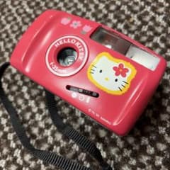 通電OK】ハローキティ トイカメラ フィルムカメラ レッドサンリオ 昭和