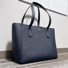 【値下】TORY BURCH トートバッグ ネイビー 16,500→15,000のサムネイル