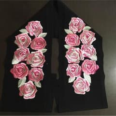 振袖 半襟 刺繍 薔薇のサムネイル