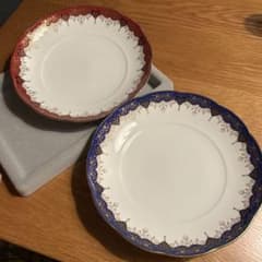Noritake 皿 2枚セット ハート柄 レッド ブルーのサムネイル