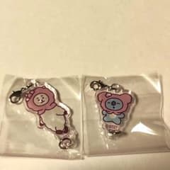 BT21 연결되는 아크릴 매력 스프링 RJ KOYA