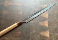 堺海舟　河豚　ふぐ引き　240mm 包丁　白鋼　刺身　和包丁　柳刃　水牛朴柄 堺海舟 河豚 ふぐ引き 240mm 包丁 白鋼 刺身 和包丁 柳刃 水牛朴柄