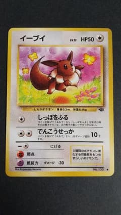旧裏 ポケモンカード イーブイ ○ 第2弾拡張パック ポケモンジャングル