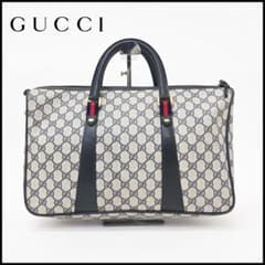 a2544 GUCCI 【グッチ】 GGスプリーム ボストンバッグ キャンバス