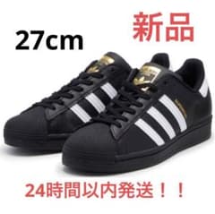 新品未使用 27.0 cm アディダス スーパースター ブラック EG4959のサムネイル