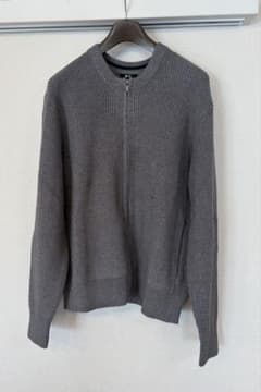 UNIQLO C クルーネックフルジップカーディガン グレーXL - メルカリ