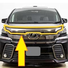 トヨタ ヴェルファイア 30 前期 ボンネット フード モール スモーク