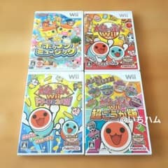 팝픈 뮤직, 북의 달인 Wii 초고우카판 등 Wii 소프트 4개 세트