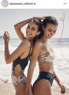 美品⭐︎ALEXIA STAM水着上下のサムネイル