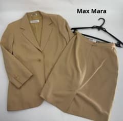 古着 MAX MARA マックスマーラ イタリア製 スカートスーツ 上下 セットアップ 42 ボルドー系 レディース 中古・古着通販】MaxMara (マックスマーラ) セットアップスーツ ピンク