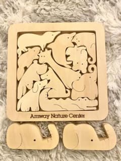 積み木　動物　木製　パズルのサムネイル