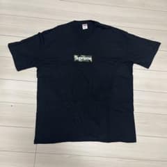 ラ*ン様 Supreme 迷彩柄 ボックスロゴ Tシャツ ブラック XXLのサムネイル