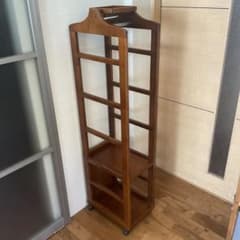 専用品』豊岡クラフト 木製 ハンガーラック 日本製 上部トレイ
