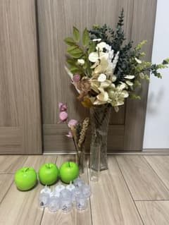 インテリア雑貨セット 造花 アップル LEDキャンドル ウェディングのサムネイル