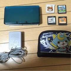 値下げしました。3ds本体 マリオソフト2個 ＋おまけ2個 ソフト用ケースのサムネイル