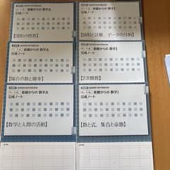 チャート式 基礎からの数学 完成ノート 6冊セットのサムネイル