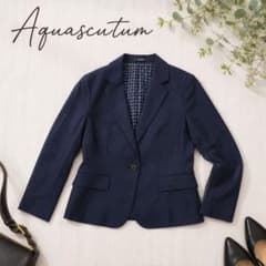 美品　Aquascutum テーラードジャケット 紺 レディースのサムネイル