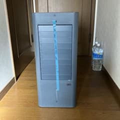 冷風機 スリムデザイン グレー&木目調 冷風機 スリムデザイン グレー&木目調 - メルカリ