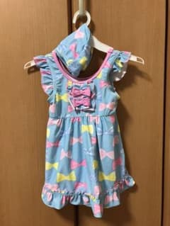 美品　水着 女の子 ワンピース　110のサムネイル
