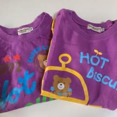 ミキハウス☆ホットビスケッツ☆ロングTシャツ2枚セットのサムネイル