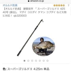 タマン竿、スーパーゴリルドⅡ 425 40号のサムネイル