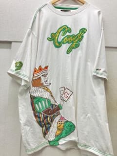 6XL Coogi カラフルアートオーバーサイズTシャツ 王様 KINGのサムネイル
