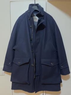 East Harbour Surplus ウールコート ネイビー　ストラスブルゴのサムネイル