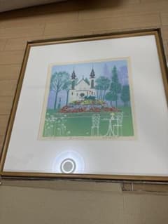 吉岡浩太郎 画家 花とチャペルのサムネイル