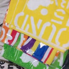 AAA マフラータオル 黄 緑 レアのサムネイル