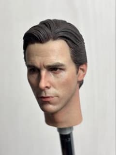 1/6カスタムヘッド　ブルース・ウェイン　minamhi彫刻 ホットトイズ系 ダークナイト バットマン ブルース 1/6カスタムヘッド