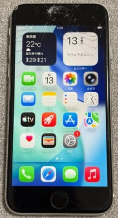 iPhone SE 3 세대 64GB 스타 라이트 SIM 무료 [화면 균열]